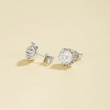 Shimmering Cubic Zirconia Stud Earrings - floysun