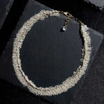 Shining Galaxy Waterfall Tassel Silver Necklace - floysun