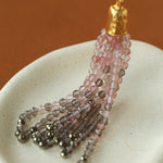 Sicilian Sunset Natural Gemstone Graduated Tassel Long Necklace - floysun