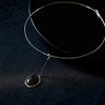 Silver Mystic Black Onyx Pendant Collar - floysun
