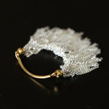 Silver Shining Galaxy Waterfall Tassel Ring - floysun