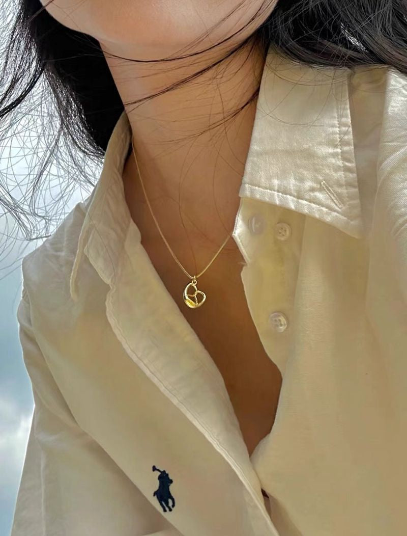 Simple Alkaline Water Bread Pendant Necklace - floysun