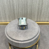 Simple Glossy Wide Open Ring - Sterling Silver - floysun