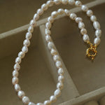 Simple Natural Pearl Choker Necklace - floysun