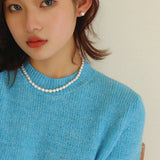 Simple Natural Pearl Choker Necklace - floysun