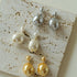 Simple Single Baroque Pearl Short Drop Earrings - floysun