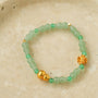 Simple Small Gourd Pendant Aventurine Beaded Bracelet - floysun