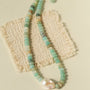 Single Baroque & Abacus Bead Natural Stone Necklace - floysun