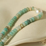 Single Baroque & Abacus Bead Natural Stone Necklace - floysun