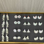 Single Fan - shaped Natural Stone Earrings - floysun