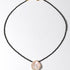 Single Large Petal Baroque Pearl Black Spinel Necklace - floysun