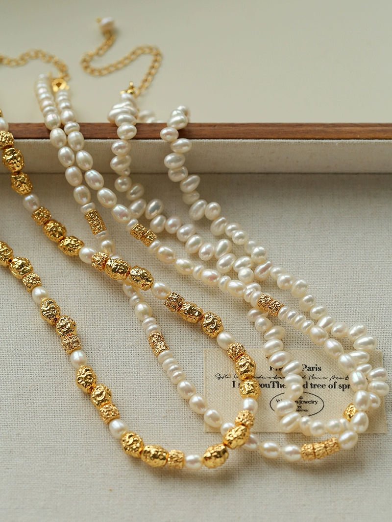 Single Lava Pearl Necklace - floysun