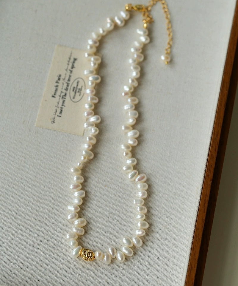 Single Lava Pearl Necklace - floysun