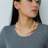 Single Lava Pearl Necklace - floysun