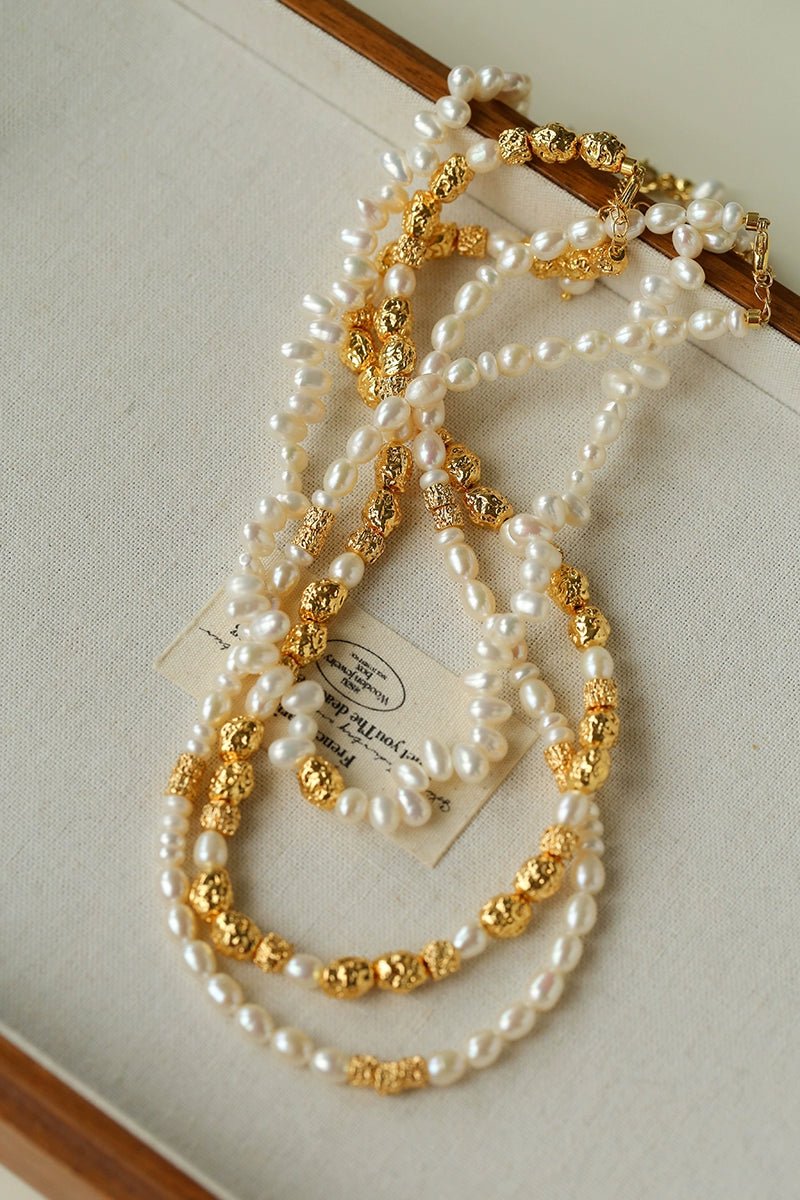 Single Lava Pearl Necklace - floysun