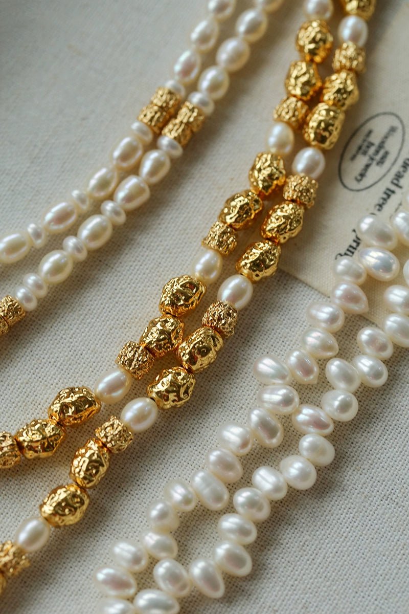 Single Lava Pearl Necklace - floysun