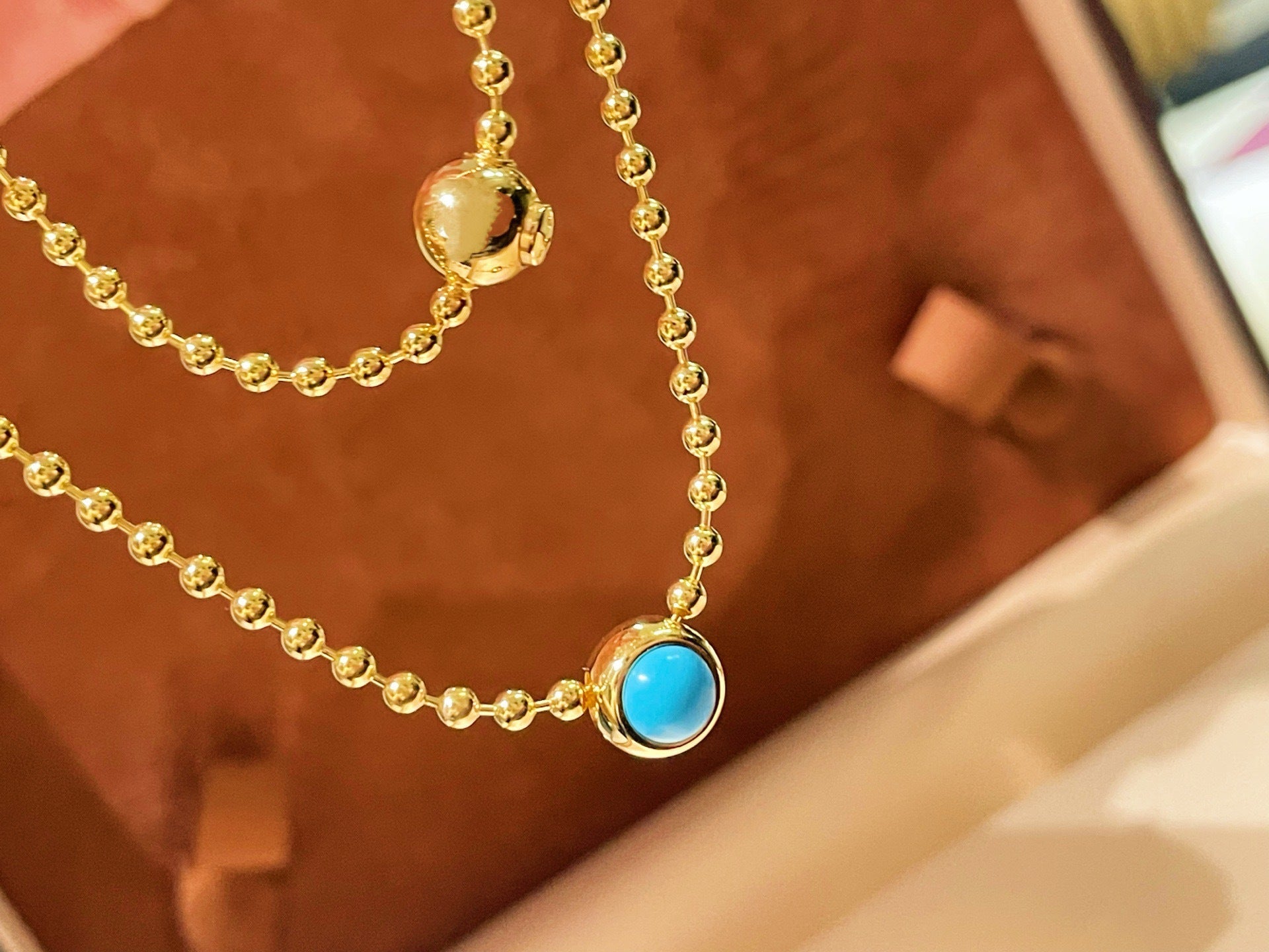 Single Turquoise Bead Choker - floysun