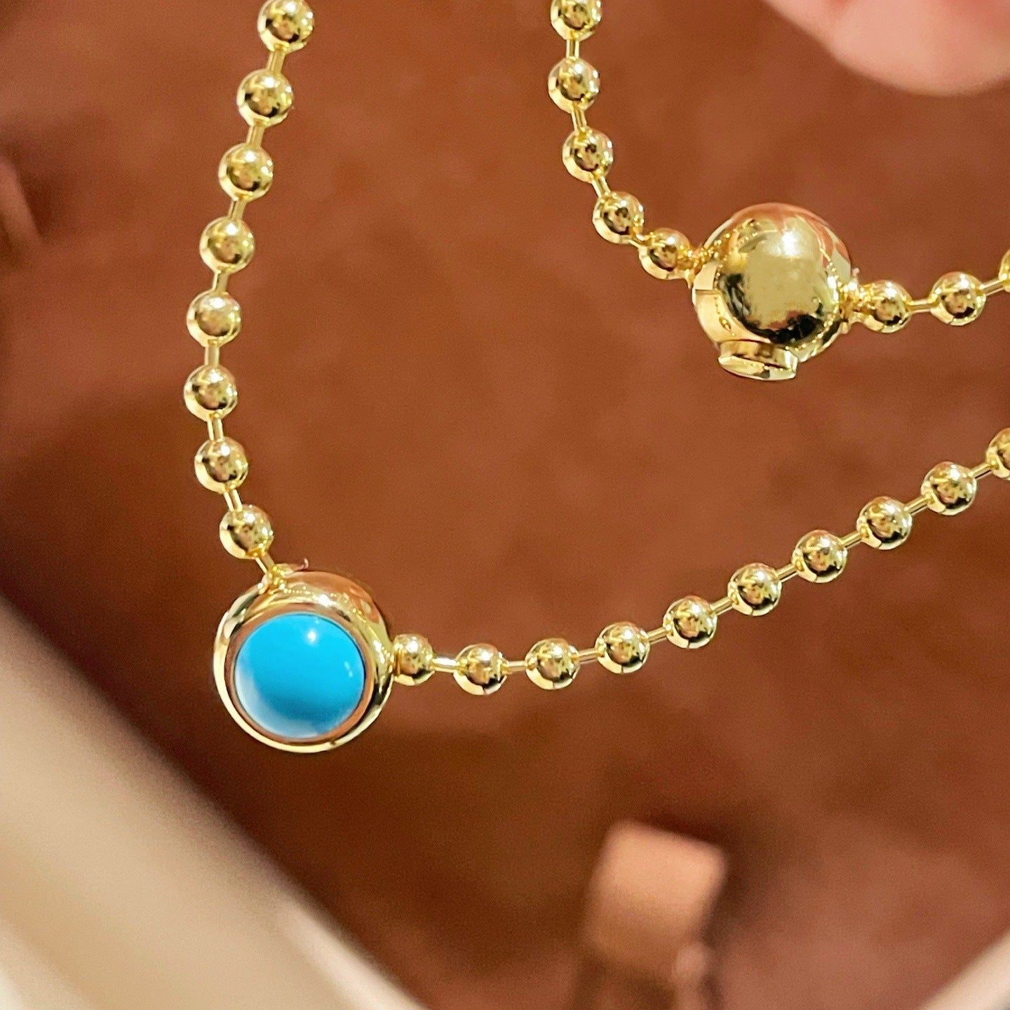 Single Turquoise Bead Choker - floysun
