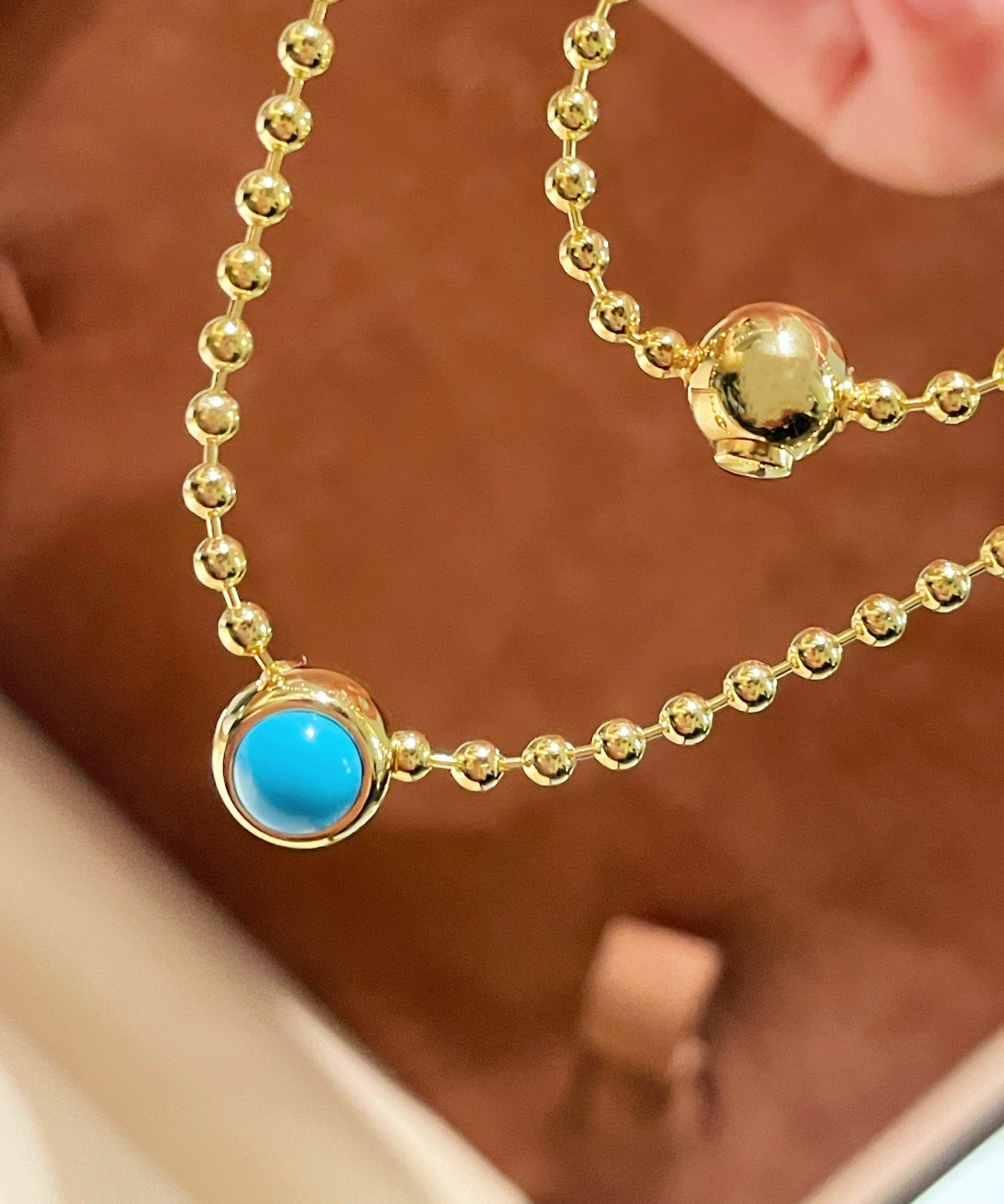 Single Turquoise Bead Choker - floysun