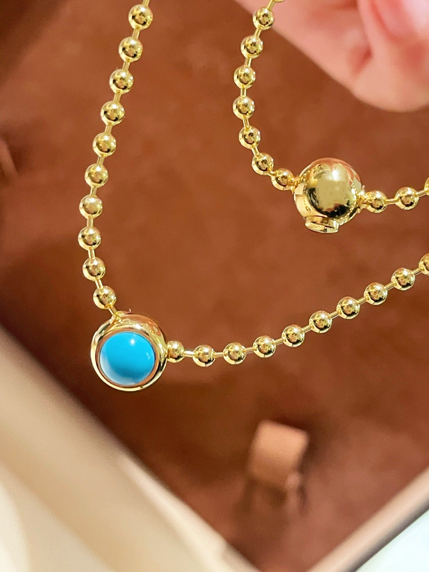 Single Turquoise Bead Choker - floysun