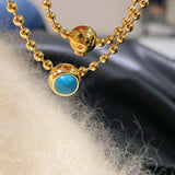 Single Turquoise Bead Choker - floysun