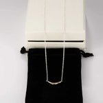 Smile Curve Necklace | Minimal Sterling Silver Necklace - floysun