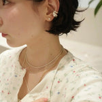 Smile Curve Necklace | Minimal Sterling Silver Necklace - floysun