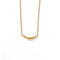Smile Curve Necklace | Minimal Sterling Silver Necklace - floysun