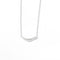 Smile Curve Necklace | Minimal Sterling Silver Necklace - floysun