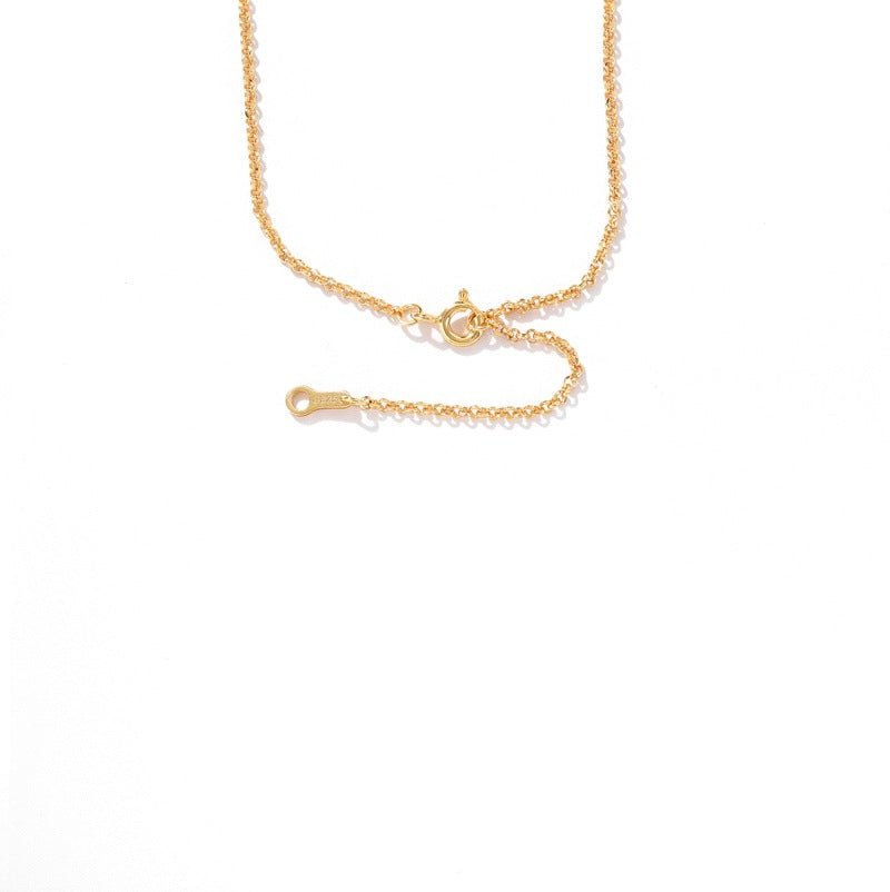 Smile Curve Necklace | Minimal Sterling Silver Necklace - floysun