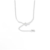 Smile Curve Necklace | Minimal Sterling Silver Necklace - floysun