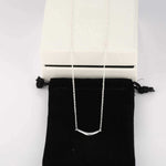 Smile Curve Necklace | Minimal Sterling Silver Necklace - floysun