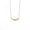 Smile Curve Necklace | Minimal Sterling Silver Necklace - floysun