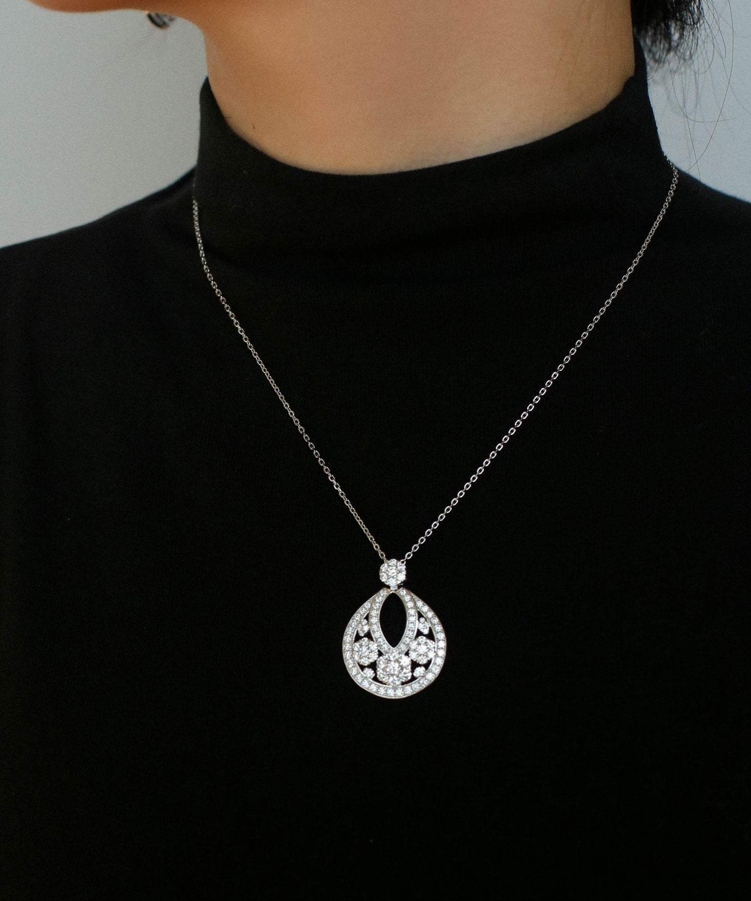 Snowflake Sterling Silver Necklace - floysun