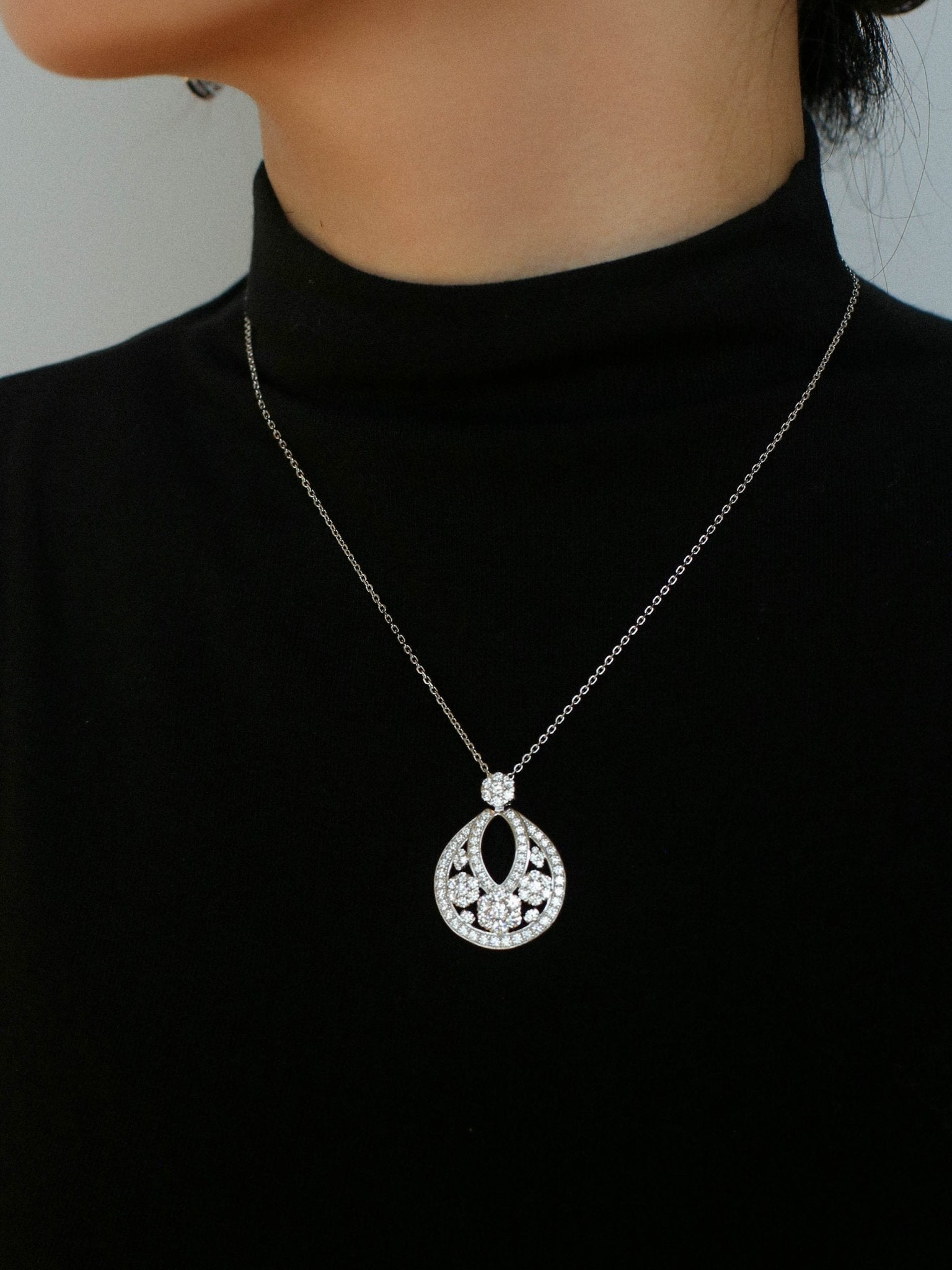 Snowflake Sterling Silver Necklace - floysun