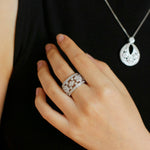 Snowflake Sterling Silver Ring - floysun
