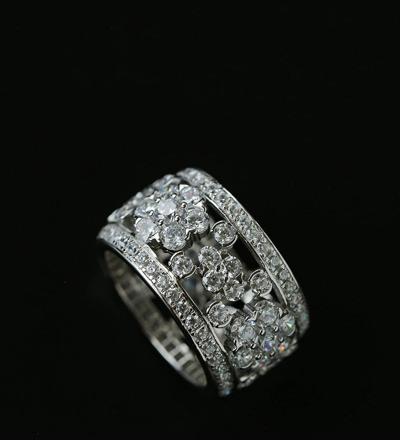 Snowflake Sterling Silver Ring - floysun