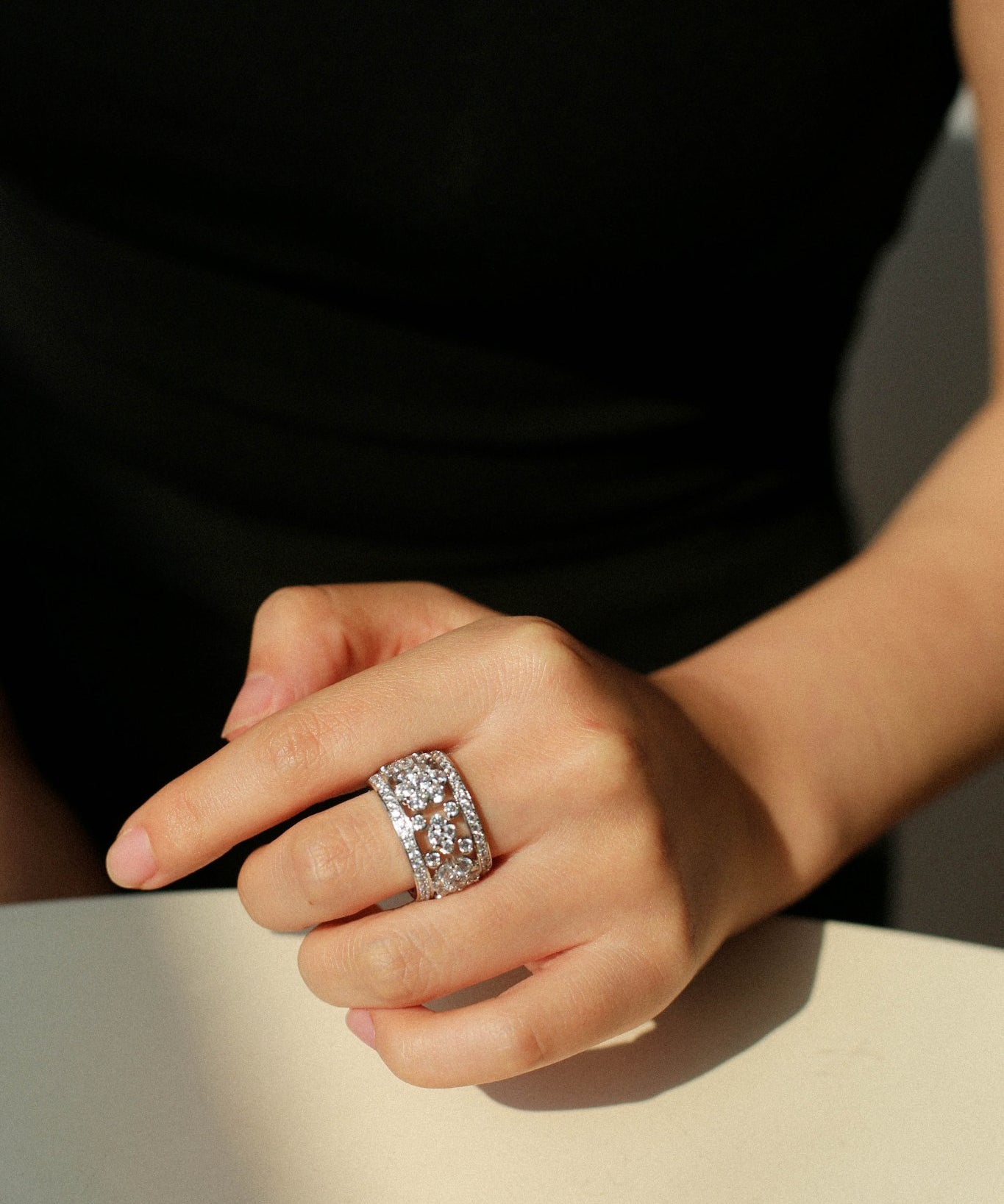 Snowflake Sterling Silver Ring - floysun