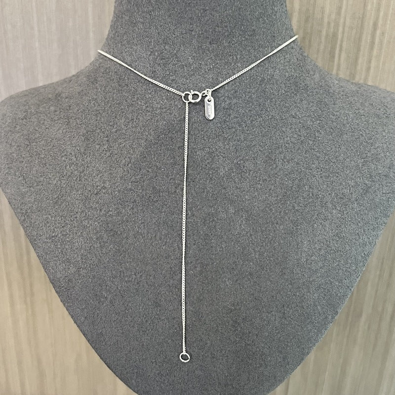 Solid 925 Sterling Silver Smooth Teardrop Pendant Necklace - floysun