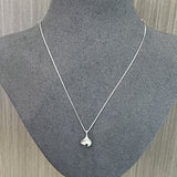 Solid 925 Sterling Silver Smooth Teardrop Pendant Necklace - floysun