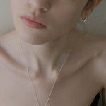 Solid 925 Sterling Silver Smooth Teardrop Pendant Necklace - floysun