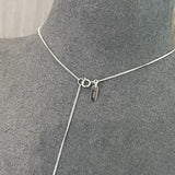 Solid 925 Sterling Silver Smooth Teardrop Pendant Necklace - floysun