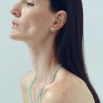 Solid Natural Green Aventurine Beaded Necklace - floysun
