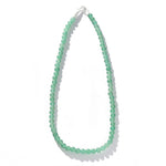 Solid Natural Green Aventurine Beaded Necklace - floysun