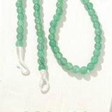 Solid Natural Green Aventurine Beaded Necklace - floysun