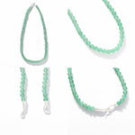 Solid Natural Green Aventurine Beaded Necklace - floysun
