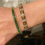 Spiga Sparkling Diamond Stretch Cuff Bracelet - floysun