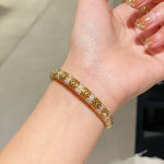 Spiga Sparkling Diamond Stretch Cuff Bracelet - floysun