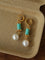 Spring 2026 Vintage Natural Stone & Pearl Earrings - floysun
