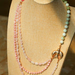 Spring Bird Gemstone Necklace | Detachable Layered Collar Necklace - floysun